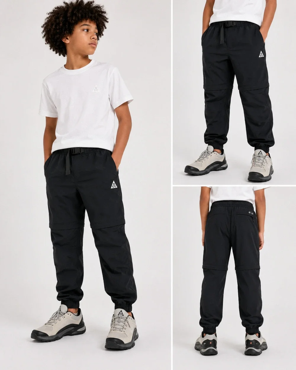 Nike ACG Utility Trail Pants Youth XL Black Techwear Hiking Jogger Gorpcore